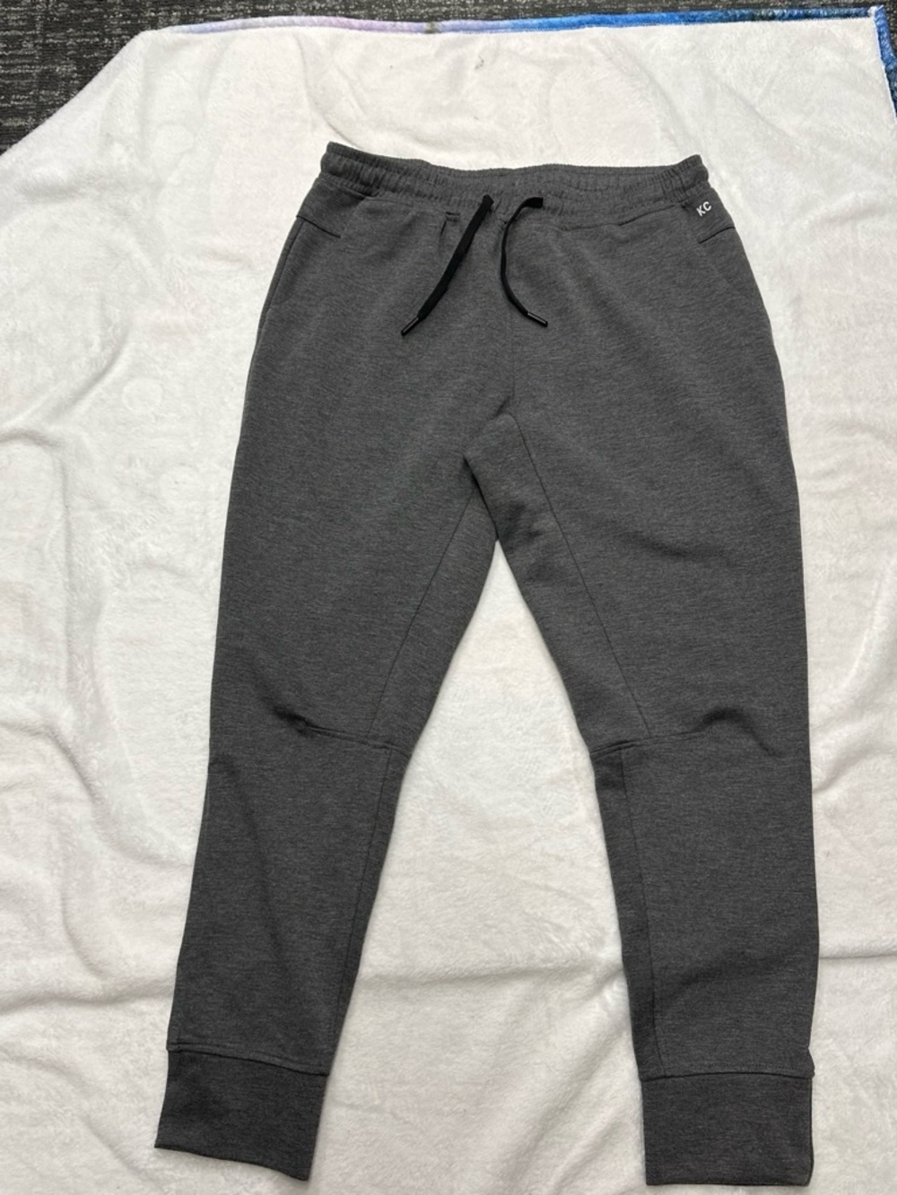 Kenneth Cole Dark Charcoal Drawstring Joggers size l large